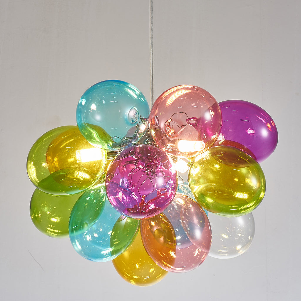 Talia Style Colors Balloon Glass ball chandelier-Longree