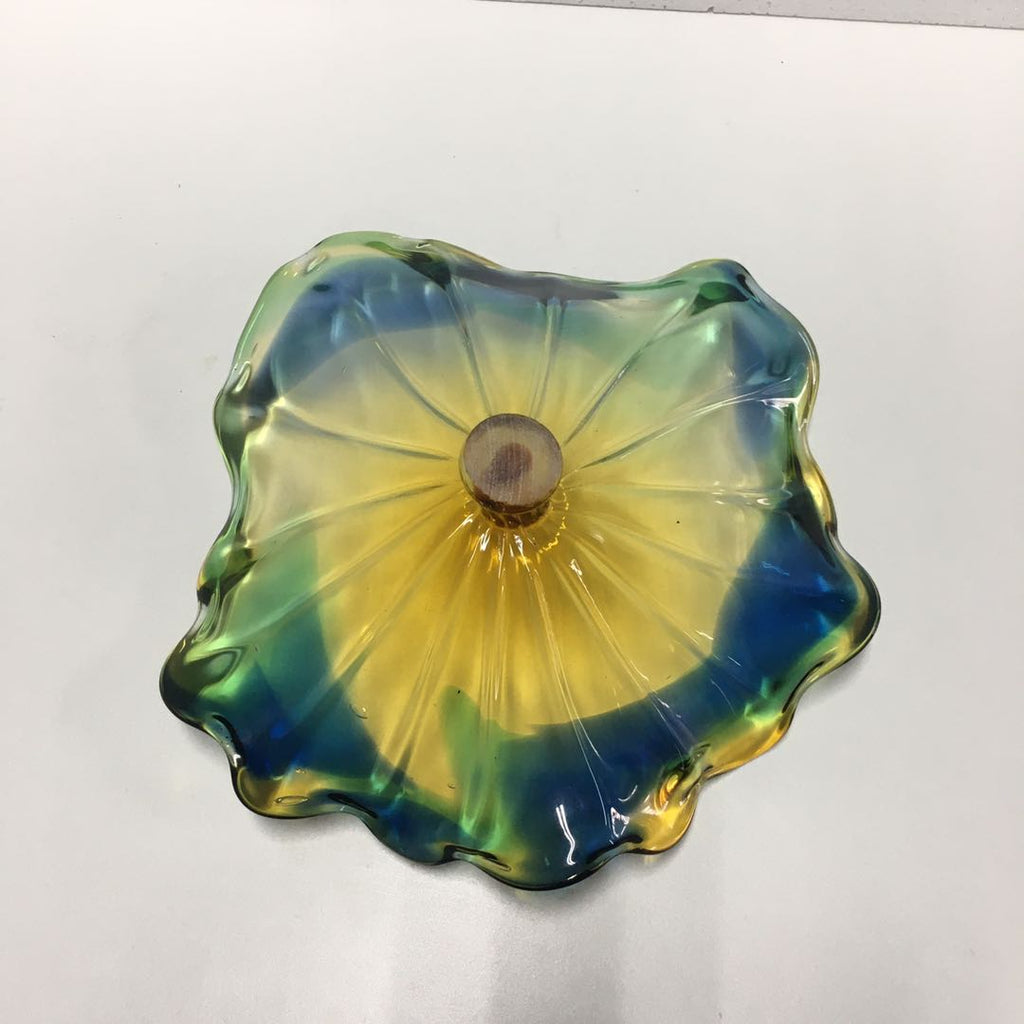 Hand Blown Murano Glass Wall Plates Wall Flowers Wall Decor for Wall Decoration