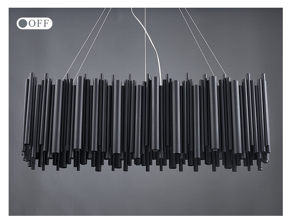 Modern Chandelier Black Stainless Steel Pendant Lighting
