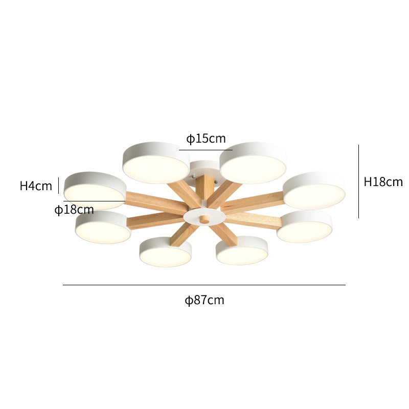 Modern Chandelier Nordic Geometric Round LED