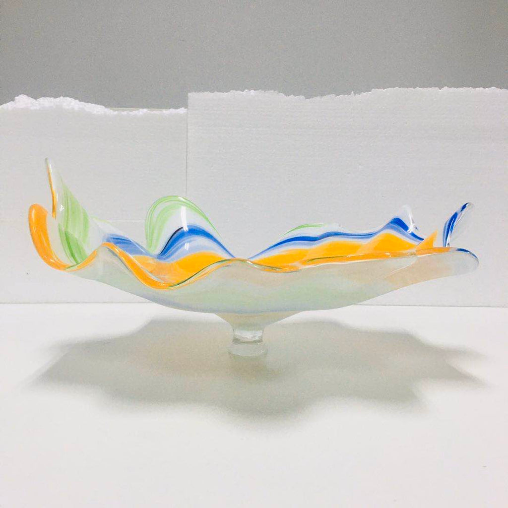 Hand Blown Murano Glass Wall Plates Wall Flowers Wall Decor For Wall Decoration