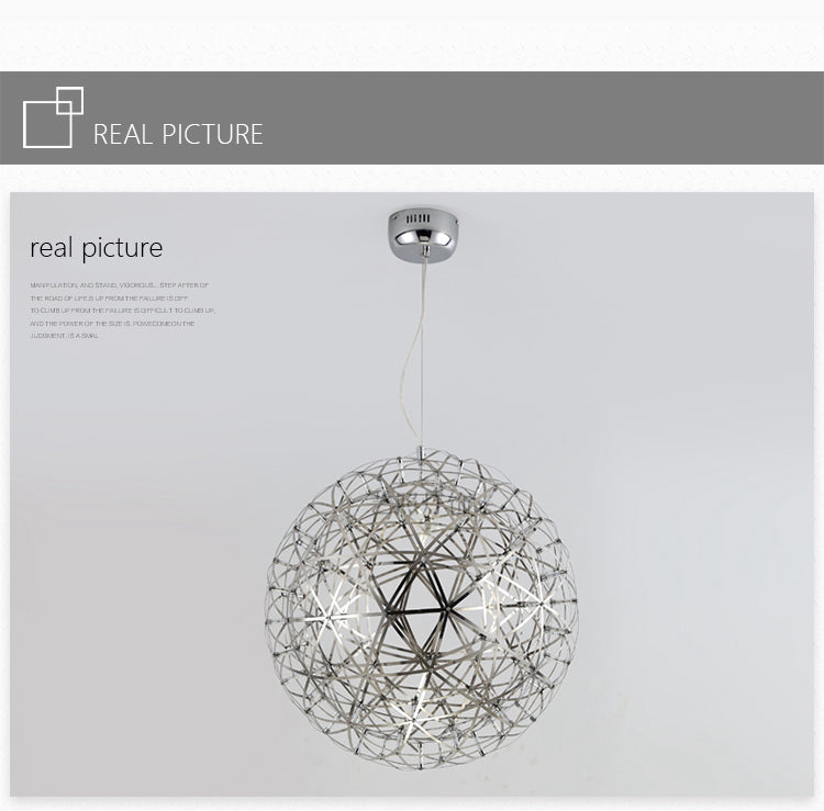 Modern Knob switch LED Sparkle Firework Sphere Pendant Lightings