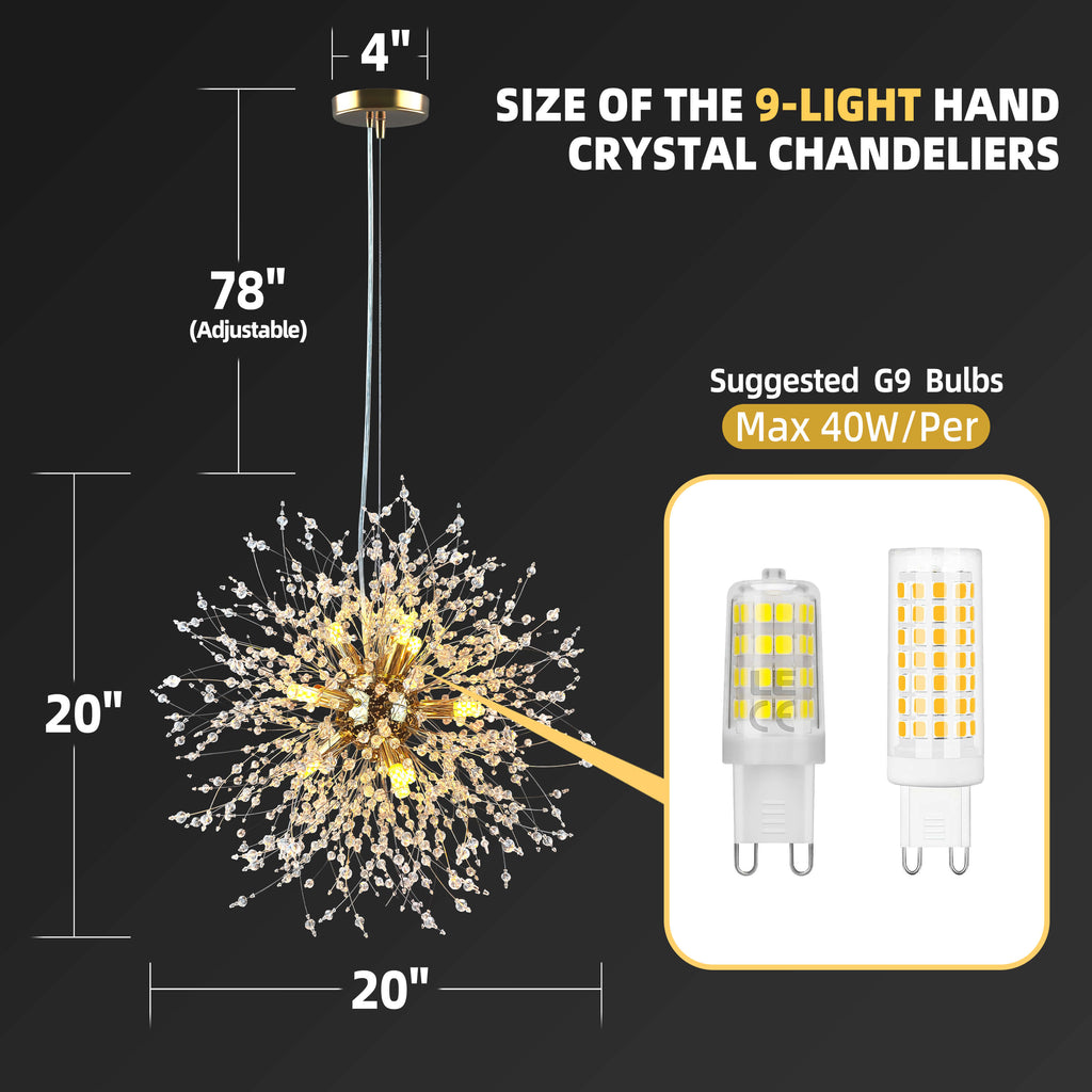 Crystal Dandelion Chandelier - Longree