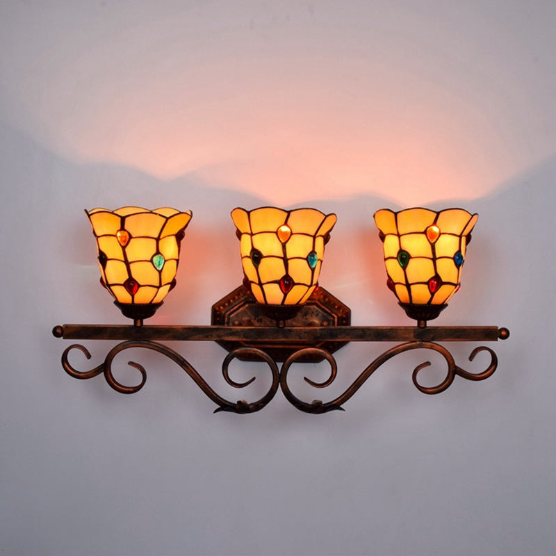 tiffany style wall light