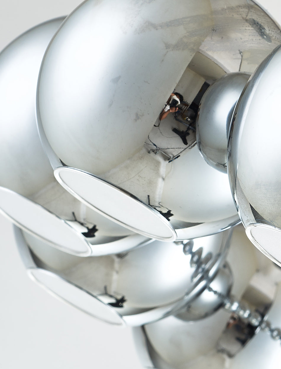 Modern Chandelier LED Golden Lanterns Metal Acrylic Pendant Lamp