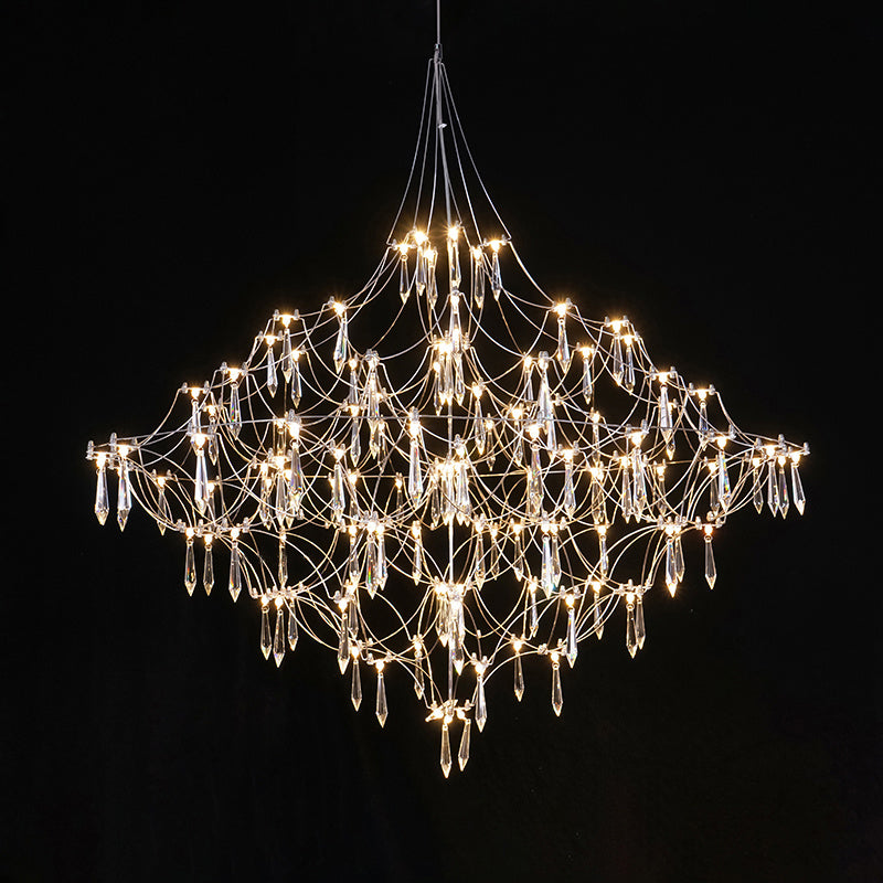 Modern Crystal Pendant LED Chandelier For Home Decor