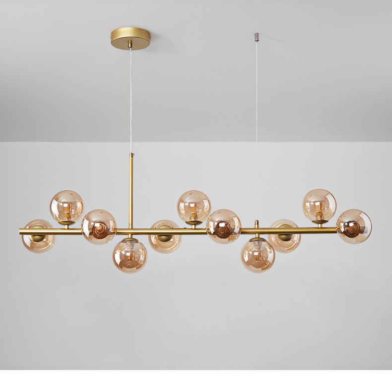 Modern Chandelier Nordic Style LED Glass Globe Cover Ceiling Lights