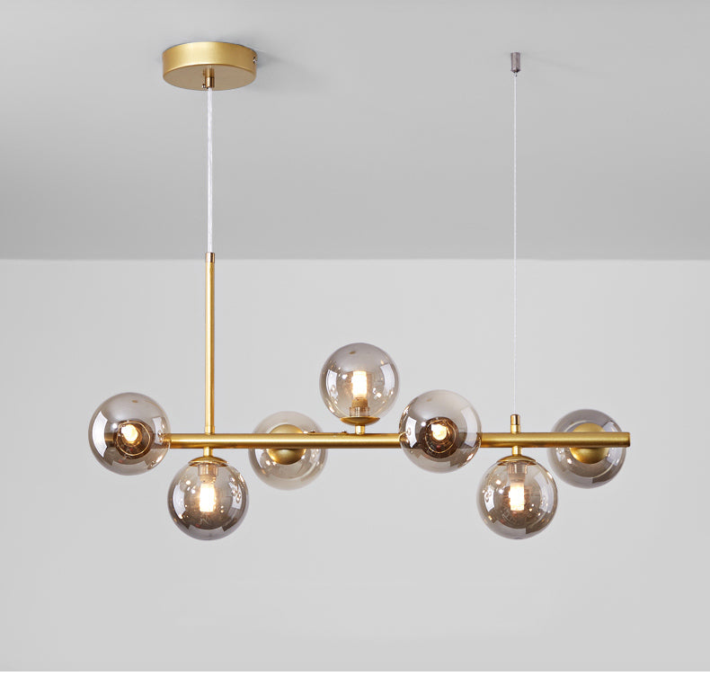 Modern Chandelier Nordic Style LED Glass Globe Cover Home Decor