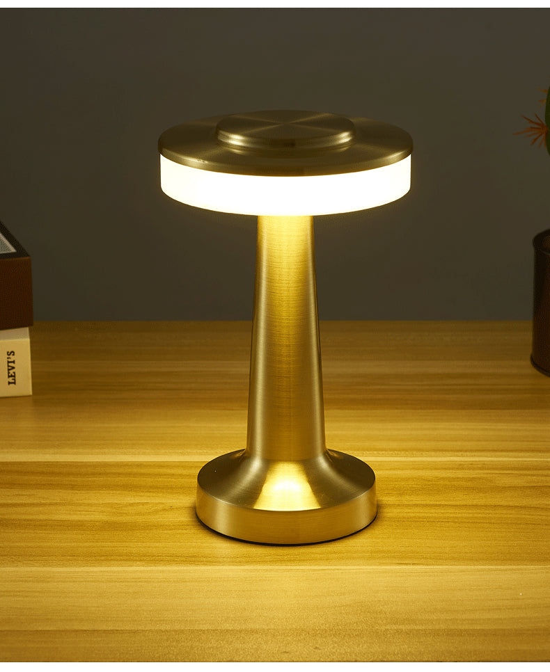 Modern Table Lamp Rechargeable Battery Operated Touch Control For Study Desk