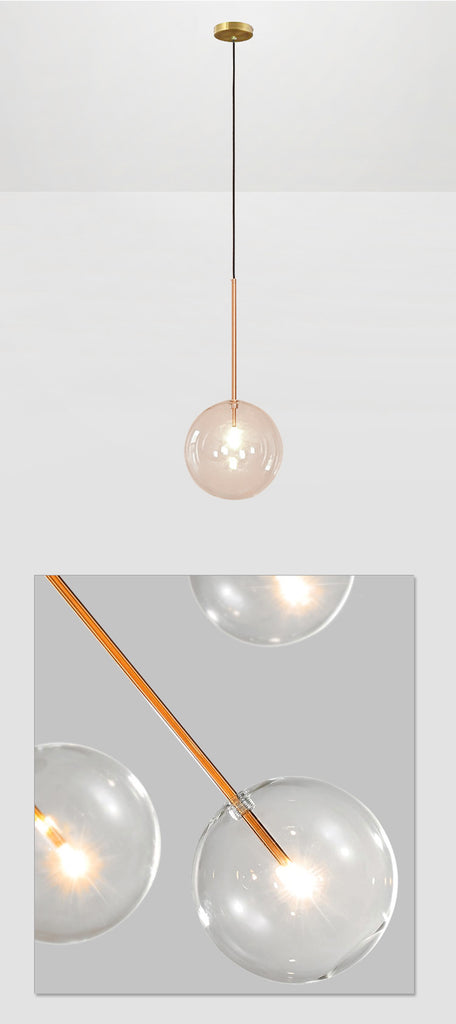 Nordic Clear Glass Bubble LED Hanging Lighting