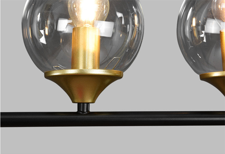 Modern Chandelier Glass Ball Shade Hanging Light
