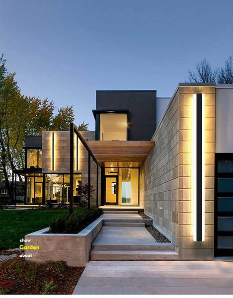Modern Outdoor lighting Linear Strip LED Waterproof House Decor