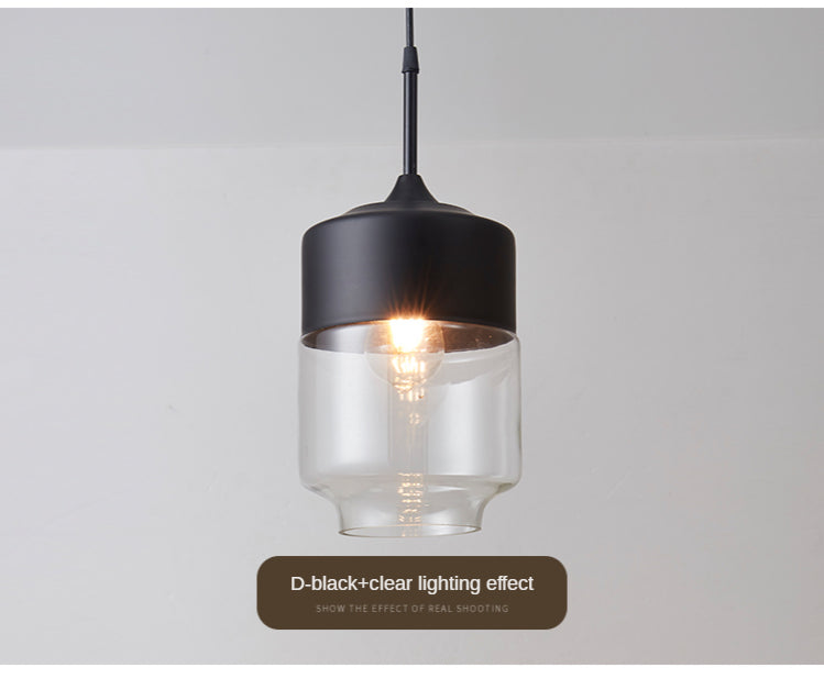 Modern Hanging Glass LED Pendant Light For Kitchen Restaurant Bar Living Room