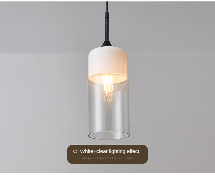 Modern Hanging Glass LED Pendant Light For Kitchen Restaurant Bar Living Room