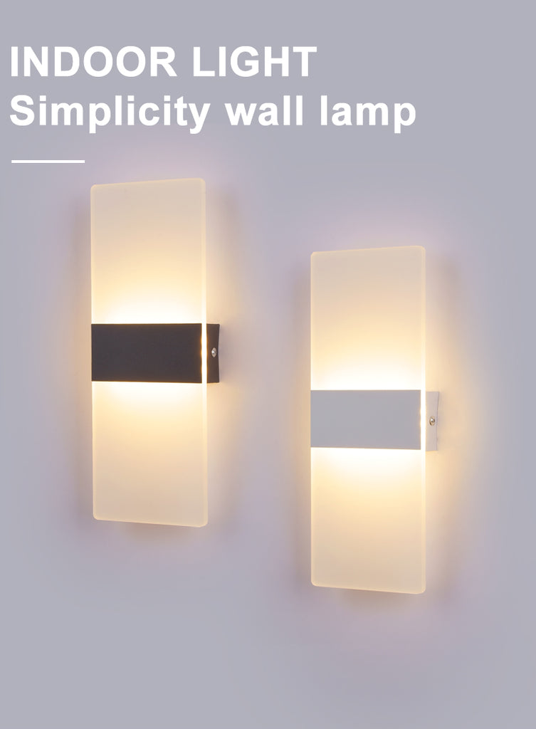 Modern Wall Scone Acrylic & Matal LED For Entryway