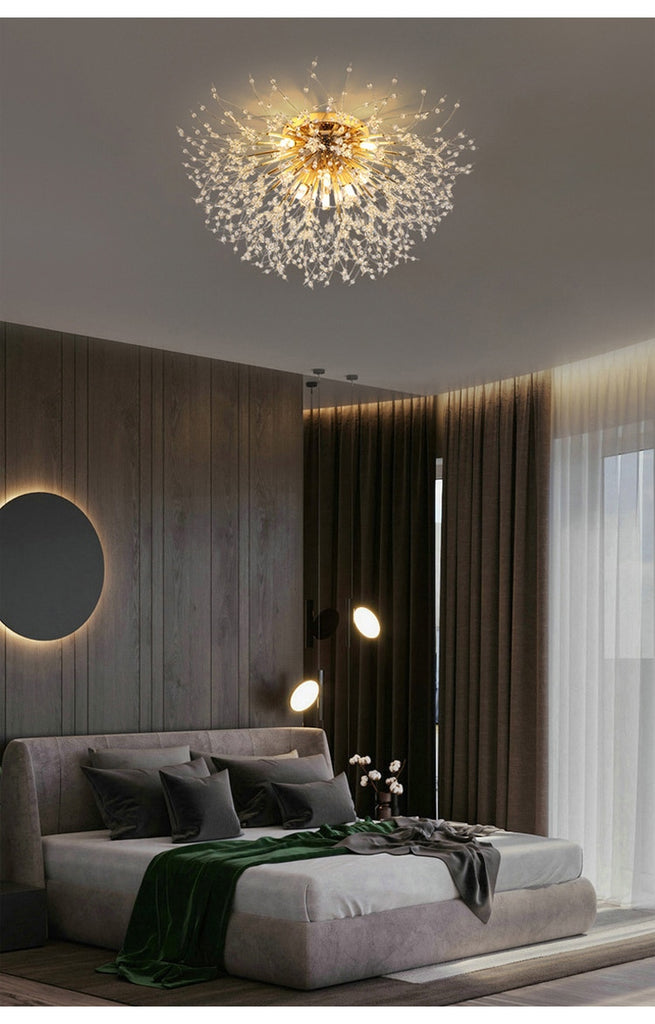 Crystal Chandelier Dandelion Shape LED Hanging Lighting