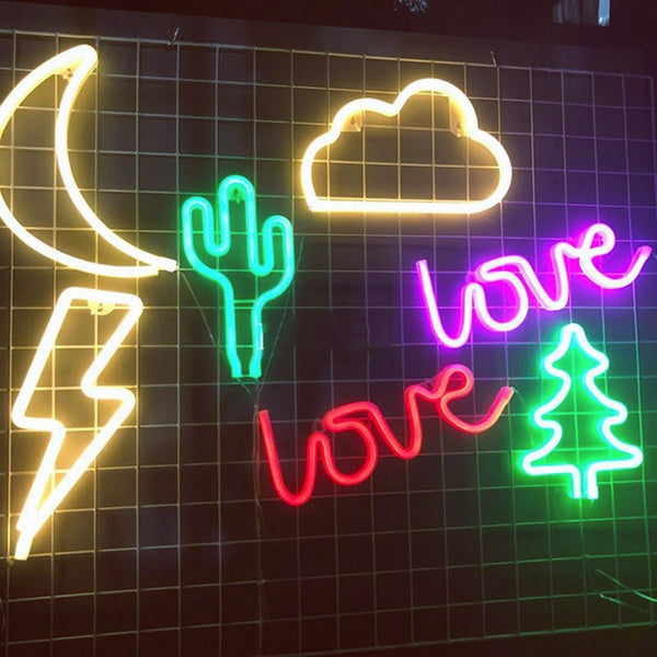 Hanging LED Neon Sign Wall Art Home Decor For Festival And Party