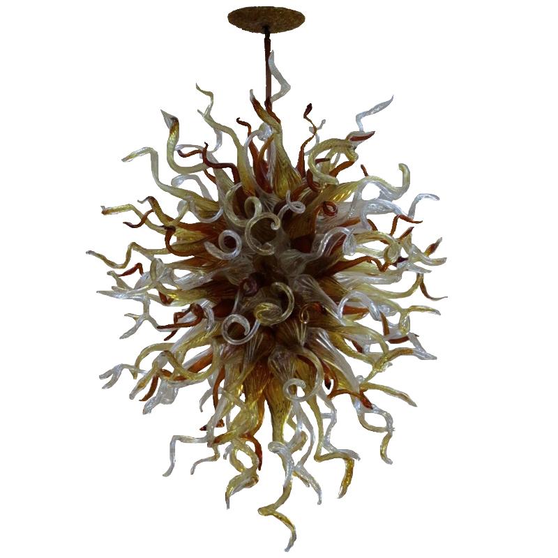Chihuly replica hand blown glass chandelier.jpg