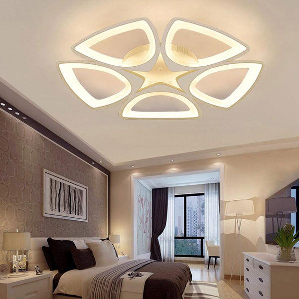 Modern Ceiling Lamp LED Geometric Star Shape For Bedroom