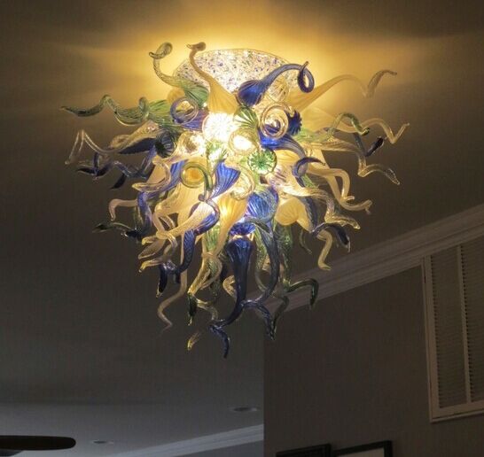 Blown Glass Chandelier Chihuly Style Ceiling Light