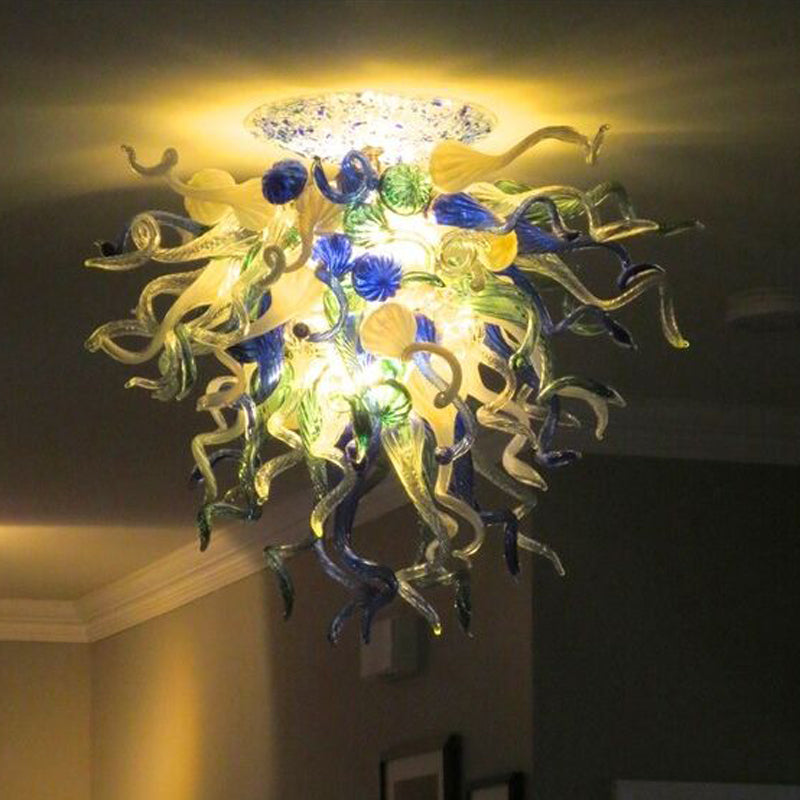 Blown Glass Chandelier Chihuly Style Ceiling Light