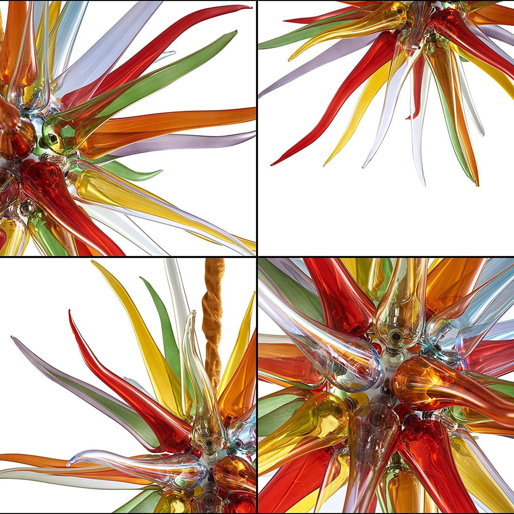 Blown Murano Glass Chandelier Multi-color Chihuly Style