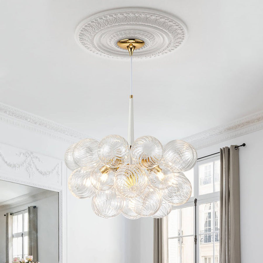 Talia Style Glass ball chandelier-Longree