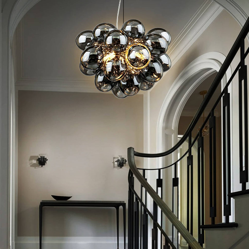 Electroplating Gray/Black Bubbles Chandelier