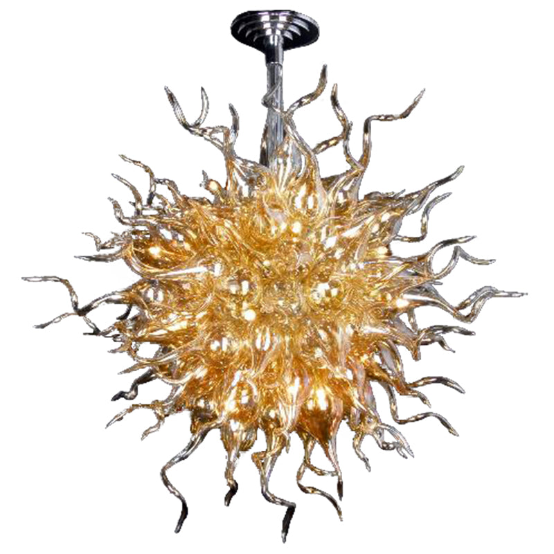 blown glass ceiling light