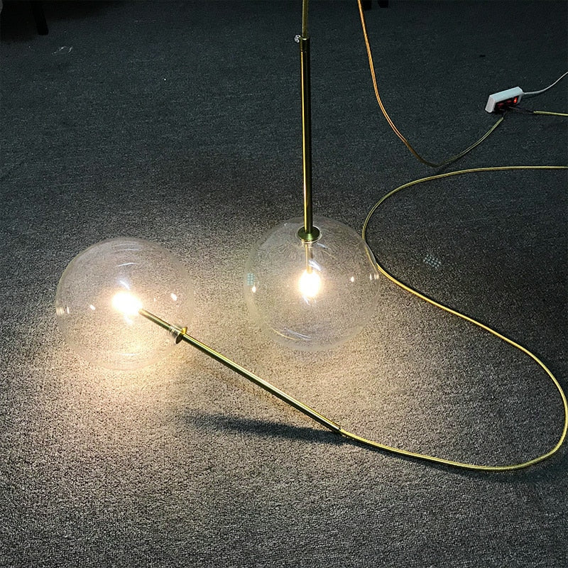 Nordic Clear Glass Bubble LED Suspension Lamp