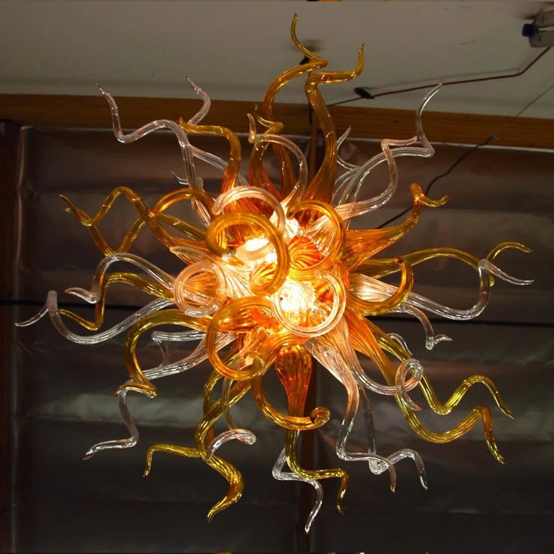 modern blown glass chandelier.jpg