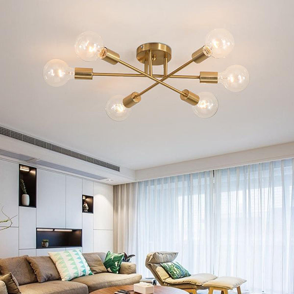 Modern Chandelier Minimalist Mid-Century Style LED Ceiling Lights