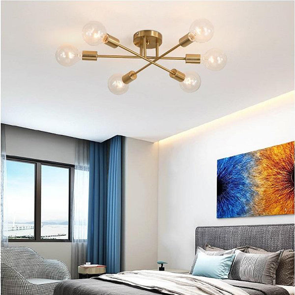 Modern Chandelier Minimalist Mid-Century Style LED Ceiling Lightings