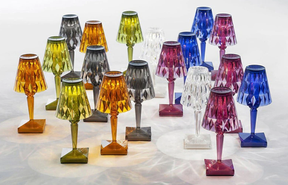 Modern Table lamps Colored Acrylic Crystal Lampshade For Bedside