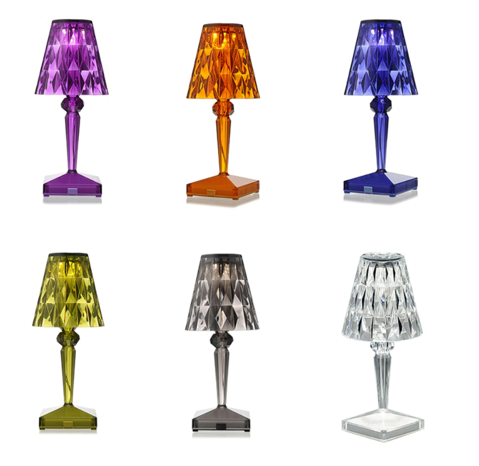 Modern Table lamps Colored Acrylic Crystal Lampshade For Bedside