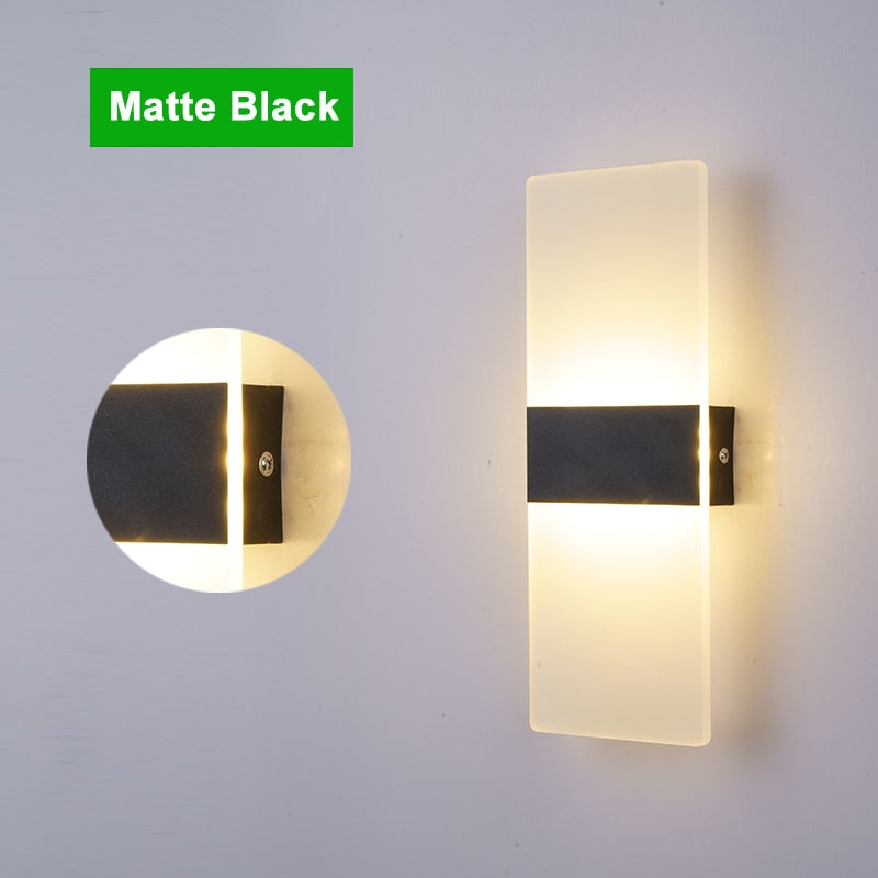 Modern Wall Mounted Acrylic & Matal LED Lamp For Aisle