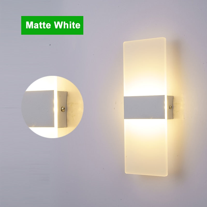Modern Wall Lamp Acrylic & Matal LED For Porch