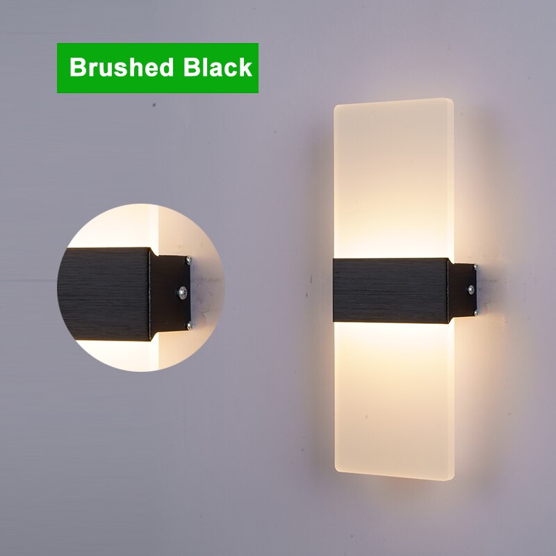 Modern Wall Lamp Acrylic & Matal LED For Garden Wall