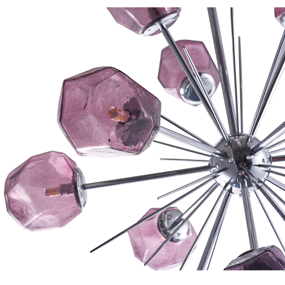 Modern Sputnik Blown Glass Chandelier