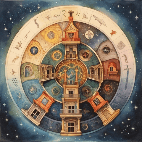 représentation maison astrologique