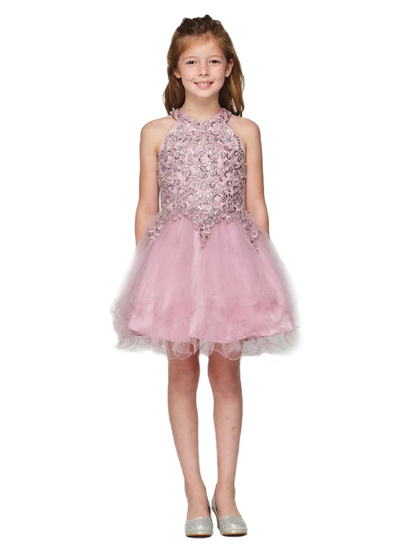 Cinderella Couture Mauve Tulle Dress