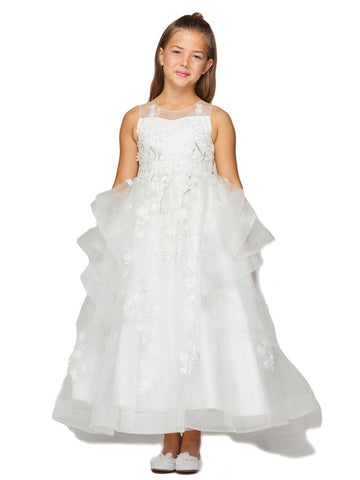 Girls White Pageant Dresses