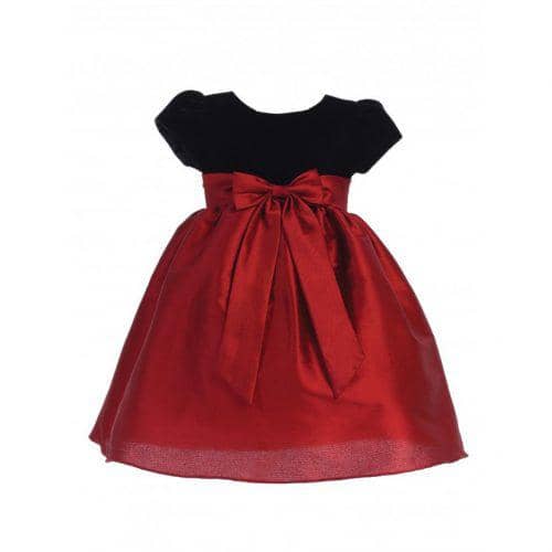 short sleeve christmas dress baby girl