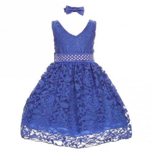 blue dress for christmas baby girl