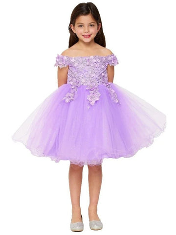 Little Girls Lilac Flower Girl Dresses