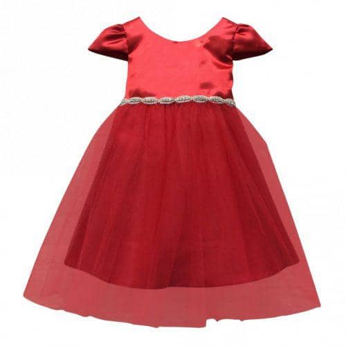 vestido rojo de navidad de vacaciones