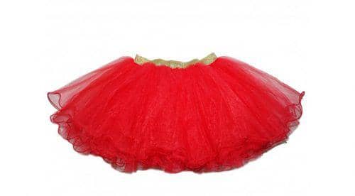 falda tutú roja para niñas