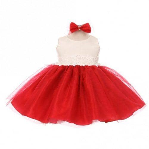 tulle santa dress for baby girls