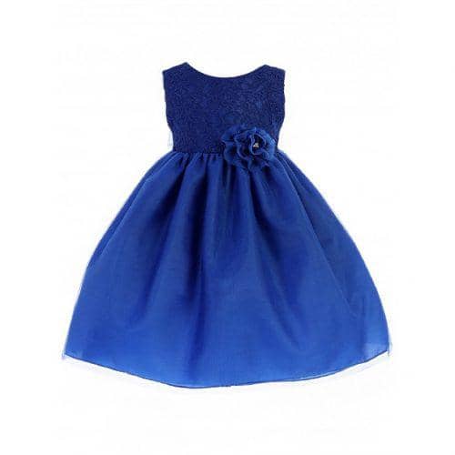 vestido de niña azul para navidad