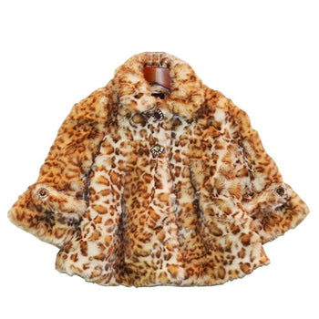 Abrigo de de leopardo de las nieves para niñas grandes 7-12 SophiasStyle.com
